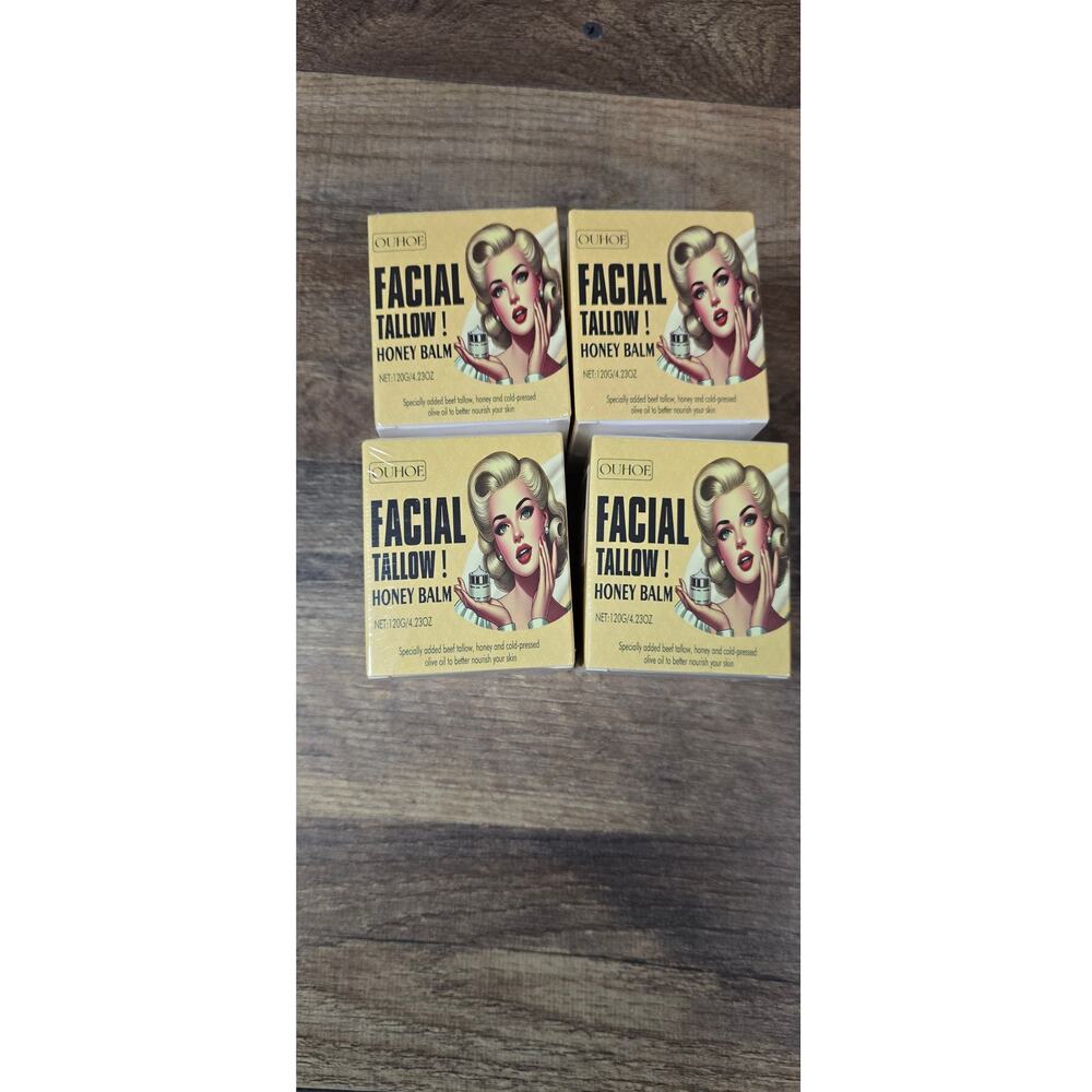 Facial Tallow Honey Balm Lot of 4
